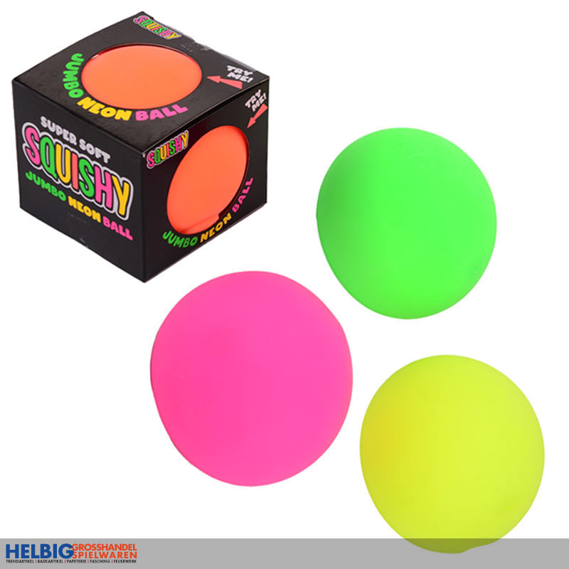 Super Jumbo Neon-Ball 11 Soft cm Squishy