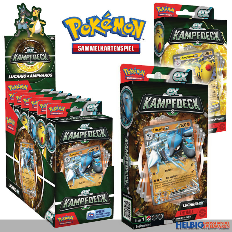 Pokemon - Box EX Kampfdeck - Lucario + Ampharos (DE)