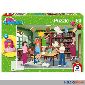 Kinder-Puzzle "Bibi Blocksberg" inkl. Turnbeutel - 60 Teile